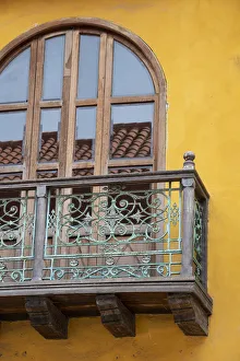 Images Dated 22nd May 2019: South America, Colombia, Cartagena. Typical historic colonial architecture