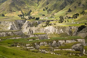 South America, Ecuador, eroded canyons near Zumbahua