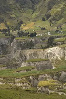 South America, Ecuador, eroded canyons near Zumbahua