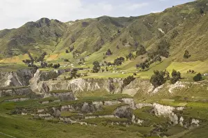 South America, Ecuador, eroded canyons near Zumbahua