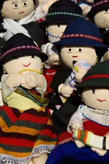 Images Dated 28th February 2009: South America, Ecuador. Famous Otavalo Market which dates back to pre-Inca times