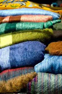 Images Dated 28th February 2009: South America, Ecuador. Famous Otavalo Market which dates back to pre-Inca times