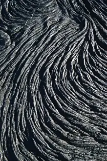 Images Dated 12th December 2006: South America; Ecuador, Pacific Ocean; Galapagos Islands; Pahoehoe lava on Fernandina