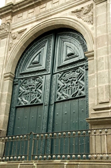 South America, Ecuador, Quito. Historic old town, La Merced church