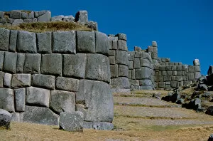 Images Dated 13th December 2005: South America - Peru - Cusco (aka Cuzco) - Sacsayhuaman, Close fitting stone work