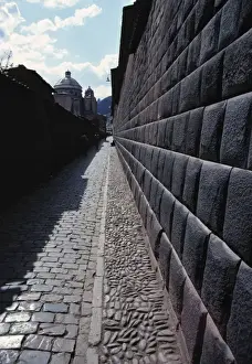Inca Prints: South America, Peru, Cuzco. These careful patterns of stone intersect at the Inca Wall in Cuzco