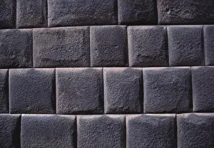 Inca Prints: South America, Peru, Cuzco. This close-up of an Inca wall is a study in form
