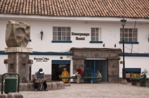 Cuzco Prints: South America, Peru, Cuzco. Rimacpampa Hostel. (UNESCO World Heritage Site) Credit as