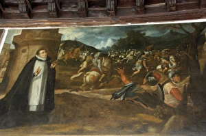 Lima Prints: South America, Peru, Lima. Convent Santo Domingo, historic painting