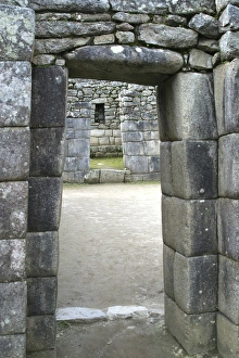 Overview Prints: South America Peru Machu Picchu Doorway