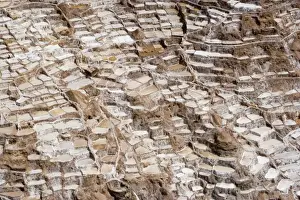 Images Dated 28th May 2007: South America - Peru. Salt ponds near Maras where the salt water evaporates and salt