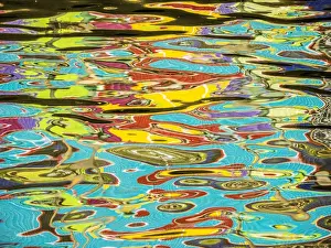 Thailand Prints: South East Asia; Thialand; Bangkok; Water reflections along Bangkok Canals