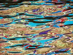 Thailand Prints: South East Asia; Thialand; Bangkok; Water reflections along Bangkok Canals