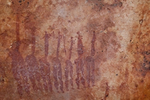 Human Prints: South Northern Cederberg Pakhuis Conservancy, Sevilla Rock Art Trail. Rock painting
