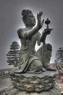 Images Dated 23rd January 2010: Southeast Asia; China; Hong Kong; Lantau Island; Statues at the Big Budda grounds