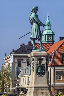 Sweden Prints: Southern Sweden, Karlskrona, Stortorget Square, town buildings