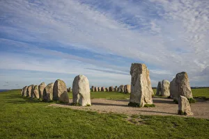 Southern Sweden, Kaseberga, Ales Stenar, Ales Stones, early peoples ritual site