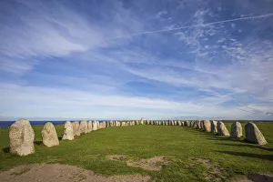 Southern Sweden, Kaseberga, Ales Stenar, Ales Stones, early peoples ritual site
