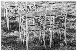 Southern Sweden, Ystad, cafe tables