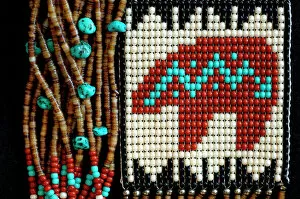 Images Dated 26th October 2006: Southwest, American Indian art & handicrafts. Classic Navajo bead work necklaces