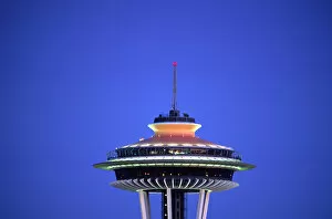 Images Dated 24th March 2006: Top of the Space Needle, Seattle, Washington, United States, US