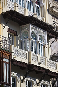 Spain, Andalucia Region, Seville Province, Seville, buildings along the Avenida Constitucion