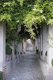 Granada Prints: Spain, Andalusia, Granada. Lower Gardens - Generalife, The Alhambra