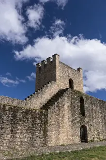 Ronda Prints: Spain, Andalusia. The historic roman stone wall at the edge of Ronda