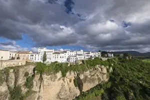 Andalus Prints: Spain, Andalusia. Ronda perches on the rugged defensible limestone cliffs