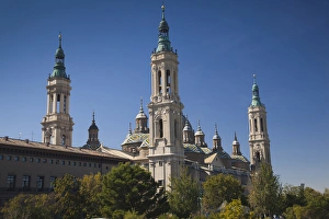 Images Dated 13th October 2011: Spain, Aragon Region, Zaragoza Province, Zaragoza, Basilica de Nuestra Senora de Pilar