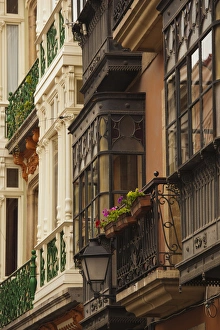 Spain, Asturias Region, Asturias Province, Oviedo, town architecture