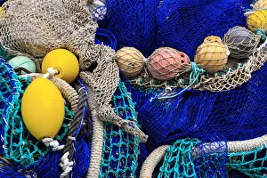 Images Dated 16th April 2017: Spain, Balearic Islands, Mallorca, Santanyi, Cala Figuera. Small colorful fishing harbor
