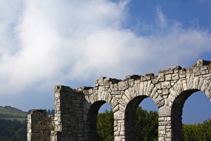 Spain, Basque Country Region, Guipuzcoa Province, Hondarribia, abbey ruins off