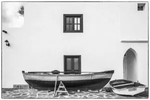 Images Dated 11th November 2019: Spain, Canary Islands, Fuerteventura Island, Pozo Negro, fishing boats