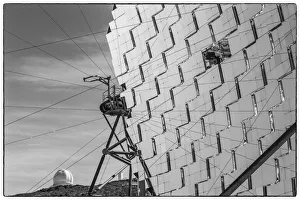 Prints of Spain, Canary Islands, La Palma Island, Parque Nacional Caldera de Taburiente national park, Roque de los Muchachos Observatory, The Florian Goebel MAGIC Telescopes Images Dated 2019 November: Spain, Canary Islands, La Palma Island, Parque Nacional Caldera de Taburiente national