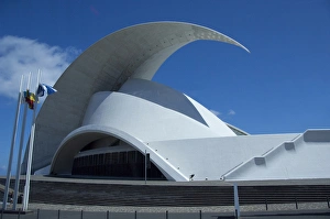 Images Dated 28th May 2010: Spain, Canary Islands, Tenerife. Auditorium and concert hall (aka Auditorio De Tenerife)