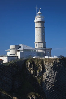Spain, Cantabria Region, Cantabria Province, Santander, Cabo Mayor lighthouse