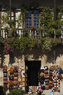 Spain, Cantabria Region, Cantabria Province, Santillana del Mar, detail of midieval