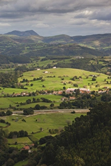 Images Dated 20th October 2011: Spain, Cantabria Region, Cantabria Province, Santander, elevated landscape view