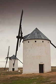 Hispanic Prints: Spain, Castile-La Mancha Region, Ciudad Real Province, La Mancha Area, Campo de Criptana