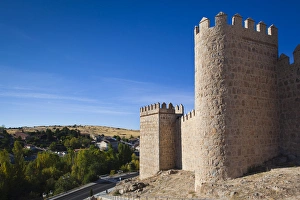 Images Dated 8th October 2011: Spain, Castilla y Leon Region, Avila Province, Avila, Las Murallas, town walls