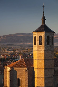 Images Dated 9th October 2011: Spain, Castilla y Leon Region, Avila Province, Avila, morning light on the Church