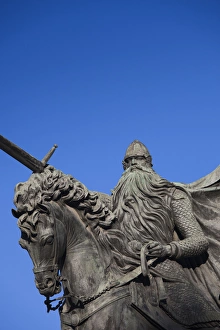 Images Dated 11th October 2011: Spain, Castilla y Leon Region, Burgos Province, Burgos, statue of El Cid