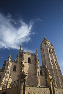 Images Dated 6th October 2011: Spain, Castilla y Leon Region, Segovia Province, Segovia, Segovia Cathedral