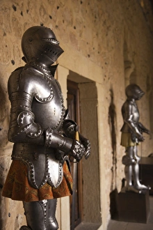 Images Dated 7th October 2011: Spain, Castilla y Leon Region, Segovia Province, Segovia, The Alcazar, suits of armor