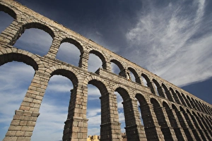 Spain, Castilla y Leon Region, Segovia Province, Segovia, El Acueducto, Roman aqueduct