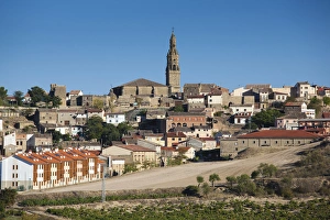 Images Dated 11th October 2011: Spain, La Rioja Region, La Rioja Province, Briones, town view