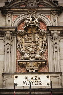 Images Dated 5th November 2011: Spain, Madrid, Centro Area, Plaza Mayor, building detail