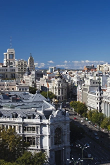 Images Dated 6th November 2011: Spain, Madrid, Plaza de la Cibeles, Palacio de Communicaciones, once the world s