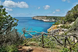 Places Collection: Spain, Menorca. Cliffside view